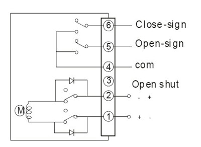 直流DC24VDC12V電動(dòng)蝶閥接線圖、電動(dòng)球閥接線圖
